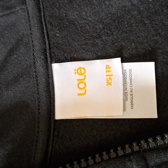Lole Haf Zip Pullover Sweatshirt Women's XS Black Cozy Hooded Top NWT - Picture 9 of 12